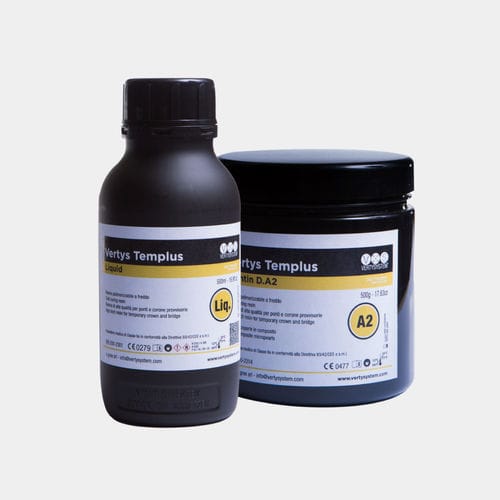 Zahnmedizinisches Material / Harz - Templus - Vertysystem - A.Gree SRL - für Dentalkronen / für Zahnbrücken / Pulver