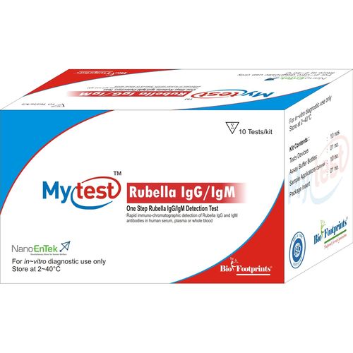 Testkit für Röteln - Mytest - Biofootprints Healthcare Pvt Ltd - IgG / IgM / Plasma
