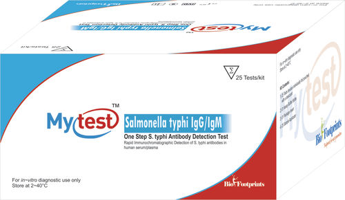 Salmonella-Testkit - Mytest - Biofootprints Healthcare Pvt Ltd - für Typhus / IgG / IgM