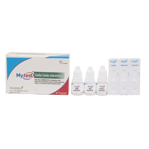 Testkit für kardiovaskuläre Erkrankungen - Mytest - Biofootprints Healthcare Pvt Ltd - Myoglobin / Blut / Plasma