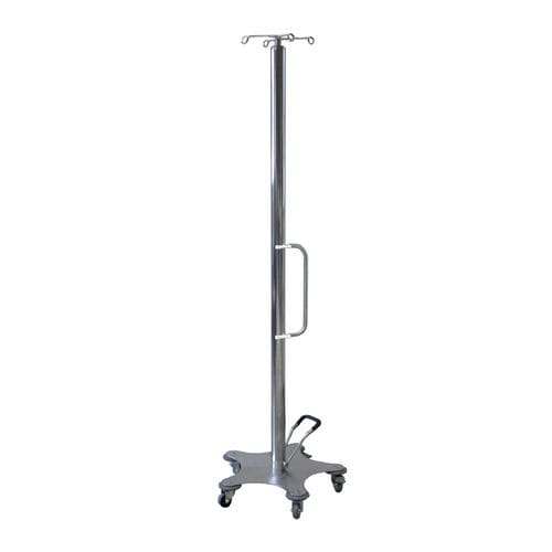 Infusionsstativ auf Rollen - AMB2021010 - C.A.M. Hospital - 4 Haken / Edelstahl / hydraulisch