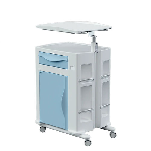 Schrank-Nachttisch - DEG2021007 - C.A.M. Hospital - mit Schubladen / auf Rollen / Einzelblock