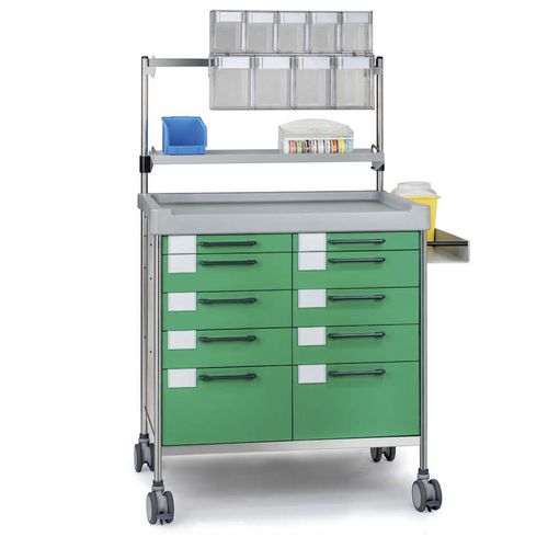 Notfallwagen - car2021024 - C.A.M. Hospital - für Anästhesie / Vielzweck / mit Schublade
