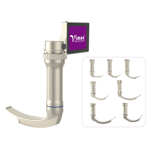 Video-Laryngoskop / mit integriertem Bildschirm - VM110R-DM03 - Vimac - mit Klinge