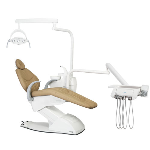 Dentaleinheit mit flexiblem Kopfstück - S 400 F - SAEVO - mit Monitor / mit Instrumententräger / mit Licht