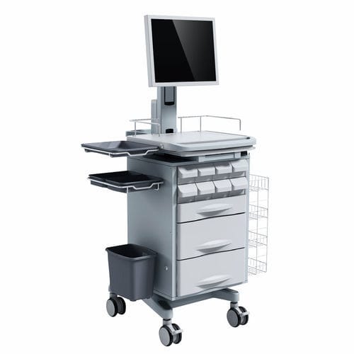 Computerwagen zur Medikamentenausgabe - FG-H-11 - Fangge Medical - mit Schublade / gesichert / kabellos