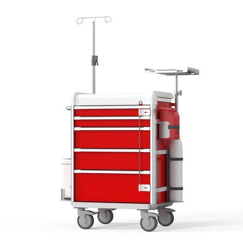 Medizinischer Wagen - FG-A-08 - Fangge Medical - Notfall / für Instrumente / für Defibrillator