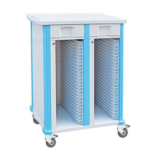 Medizinischer Wagen - FG-D-02 - Fangge Medical - für Krankenakten / Aluminium / 2 Schubladen