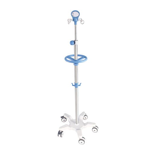 Infusionsständer auf Rollen - B26-05 - Fangge Medical - 4 Haken / Schwerlast / Edelstahl