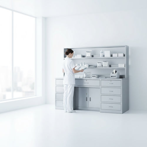 Krankenhausschrank - D04 - Fangge Medical - mit Schublade / steril / Edelstahl