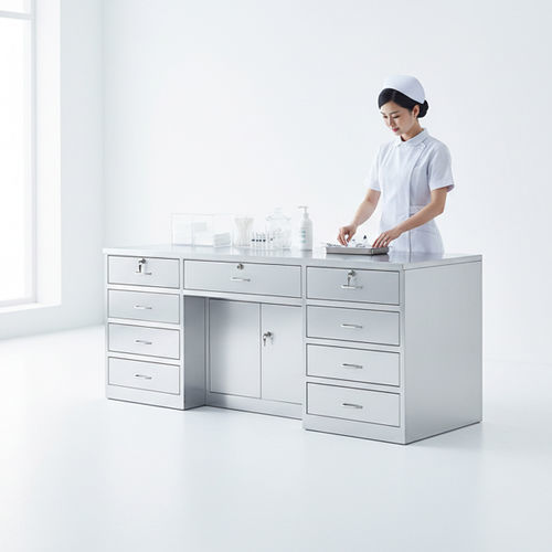 Schrank mit Schublade - D05 - Fangge Medical - für Krankenhaus / mit Tür / steril
