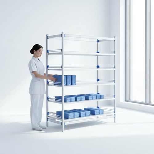 Regal / 5 Regalbretter - FG-B-05F - Fangge Medical - für Behälter / für Körbe / für Apotheken