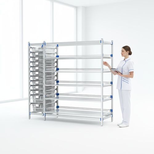 Modulares Regal - FG-P-4012F/B  - Fangge Medical - für Körbe / für Apotheken / offene Bauweise