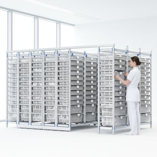 Modulares Regal - FG-P-6012F03/6  - Fangge Medical - für Behälter / für Körbe / Edelstahl