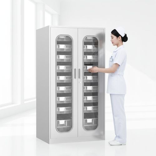 Schrank für Verbrauchsmaterial - D06 - Fangge Medical - für OP-Bereich / mit Tür / Edelstahl