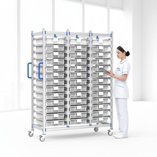 Wagen für Sterilisationskörbe - FG-PW-4013F03 - Fangge Medical - für Kliniken / Vielzweck / Aluminium
