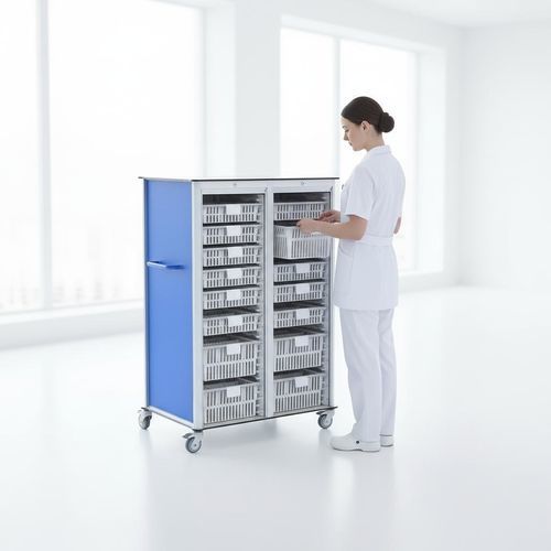 Transfer-Schrank - FG-PW-C6015002L - Fangge Medical - für Verbrauchsmaterial / für Krankenhaus / mit Tür