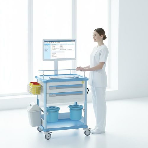 Medizinisch Computerwagen - FG-H-15 - Fangge Medical - zur Medikamentenausgabe / für Tablet-PC / kabellos