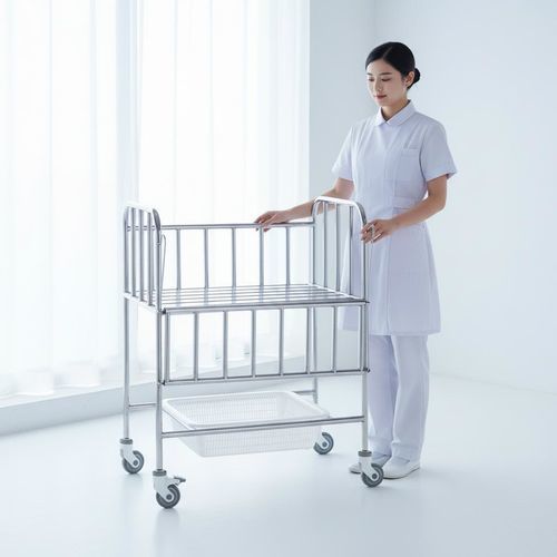 Wiege für Krankenhäuser auf Rollen - A03 - Fangge Medical - mit Seitengittern / Edelstahl