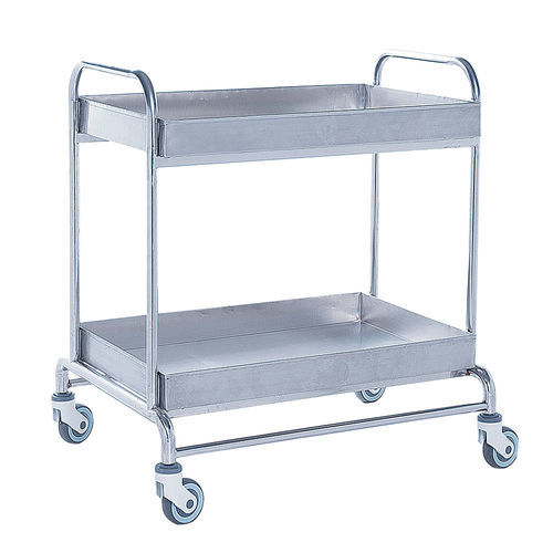 Wagen für Kliniken - B20 - Fangge Medical - Service / Edelstahl / mit 2 Regalbrettern