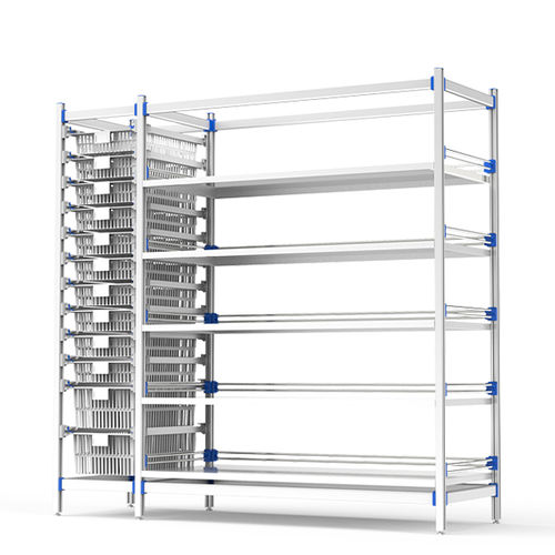 Modulares Regal - FG-P-4012F/B  - Fangge Medical - für Körbe / für Apotheken / offene Bauweise