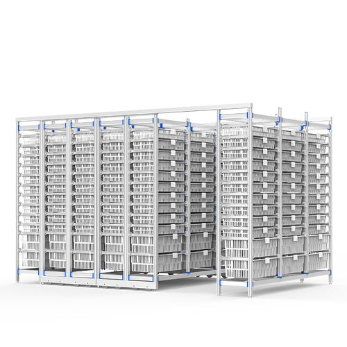 Modulares Regal - FG-P-6012F03/6  - Fangge Medical - für Behälter / für Körbe / Edelstahl