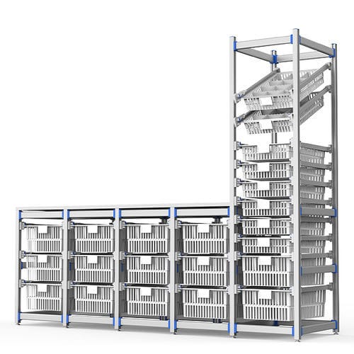 Modulares Regal - FG-P-40/3F04/10F - Fangge Medical - für Körbe / Edelstahl / Aluminium
