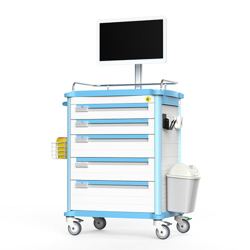 Medizinisch Computerwagen - FG-H-16 - Fangge Medical - mobil / mit Schublade / kabellos
