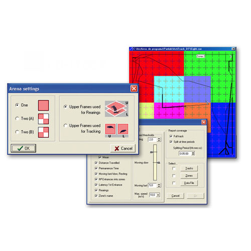 Software für die Tierforschung - ACTITRACK  - Panlab - Analyse / Datenverwaltung / Reporting