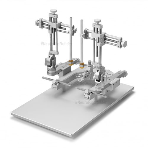 Stereotaktischer Rahmen für Labor / für Nagetiere - 68U002 - UNO Life Science Solutions - Tisch / 2 Türme