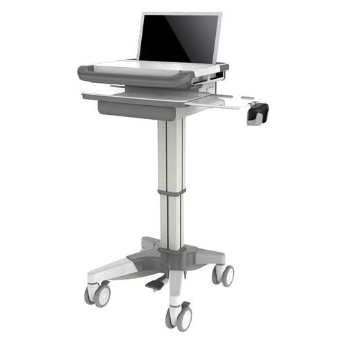 Akku-Computerwagen - HS-T-12 - Shandong HESOURCE Medical Equipment - höhenverstellbar
