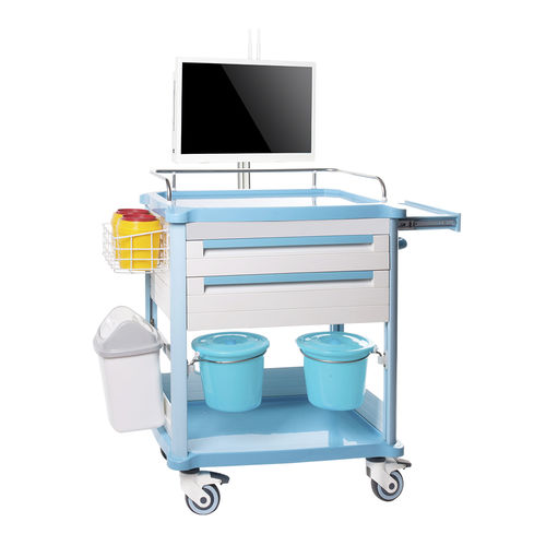 Medizinischer Wagen - HS-T-15 - Shandong HESOURCE Medical Equipment - für Kliniken / Mehrzweck / Hub