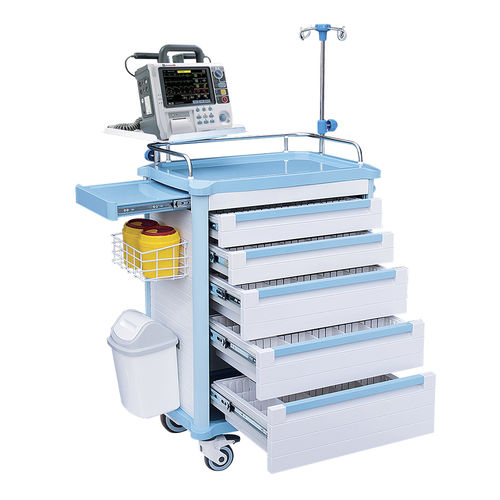 Notfallwagen - HS-D-01 - Shandong HESOURCE Medical Equipment - medizinisch / für Instrumente / Sauerstoff