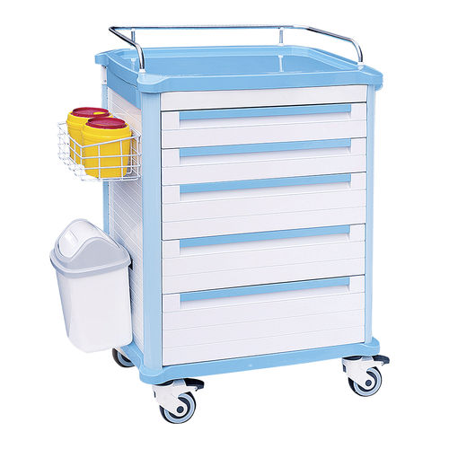 Medizinischer Wagen - HS-A-01 - Shandong HESOURCE Medical Equipment - Medikamenten / für Transport / Service