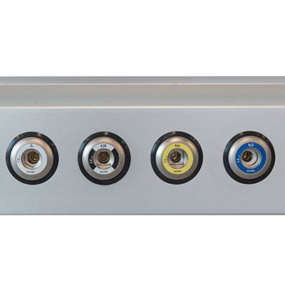 DIN-Steckdose - PM0143E - GLOOR MEDICAL - Luft / N2O / O2