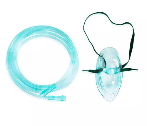 PVC-Sauerstoffmaske - WEGO Medical - zum Einmalgebrauch / transparent / verstellbar