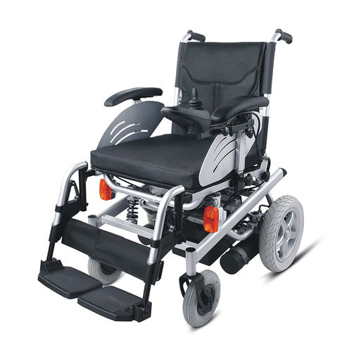 Elektrischer Rollstuhl - WG123 - WEGO Medical - zur Nutzung im Freien / mit Fußstütze / grau