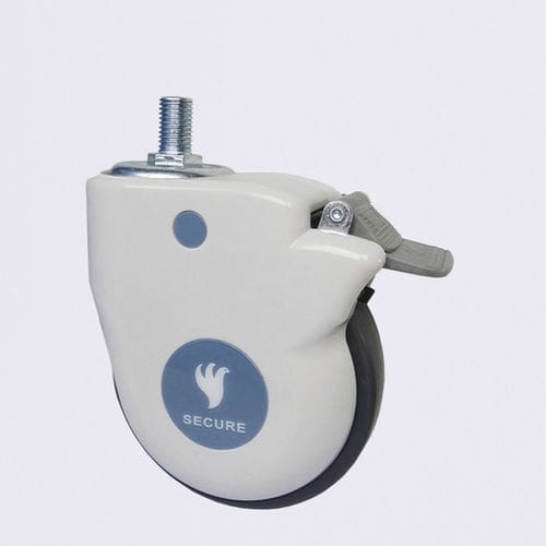 Schwenkbares Rad - DSD-125B-2-WG-M16x25 - Fujian Secure Medical Technology - mit Bremse