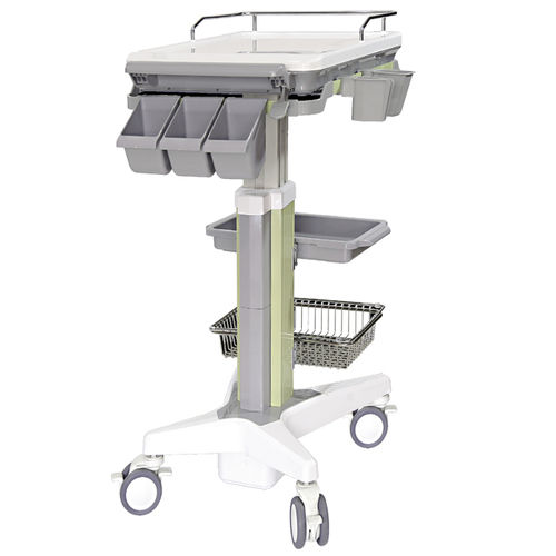 Medizinischer Wagen - DB-05 - Fujian Secure Medical Technology - für Ultraschallgeräte / Pflege / mit Platte