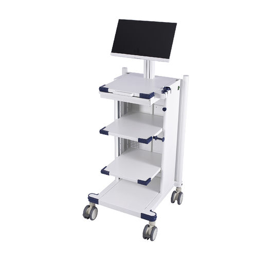 Medizinischer Wagen - G-NB3-00-G - Fujian Secure Medical Technology - für Endoskopie / Pflege / mit Platte
