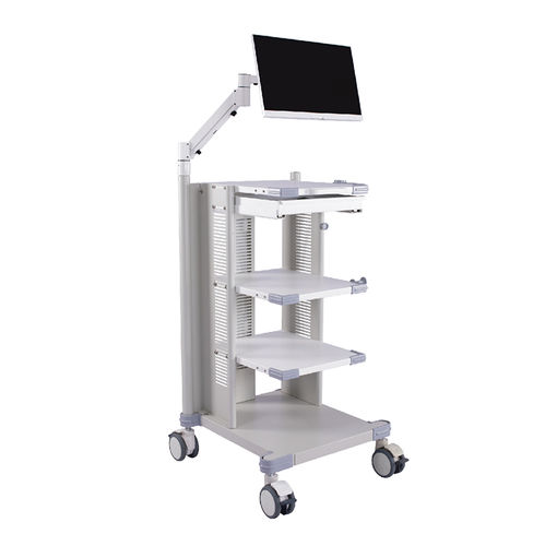 Medizinischer Wagen - G-NB2-00 - Fujian Secure Medical Technology - für Endoskopie / Pflege / mit Platte