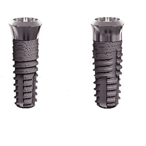 Konisches Zahnimplantat - S-TWFHR series - Novodent - Titan / inneres Sechseck / glatt