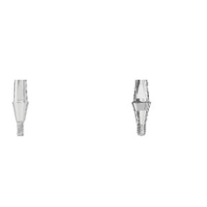 Implantat-Abutment / Titan - S-B series - Novodent - mit Innenverbindung / gerade / Schrauben