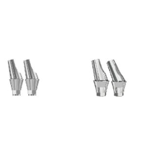 Implantat-Abutment / Titan - COUPLE - Novodent - inneres Sechseck / gewinkelt