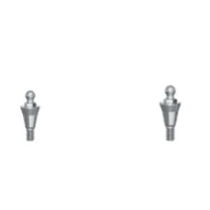 Implantat-Abutment / Titan - O-RING  - Novodent - Kugel / gerade / Schrauben