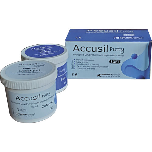 Zahnmedizinisches Material / Vinyl-Polysiloxan - Accusil Putty  - PREVEST DENPRO LIMITED - für Dentalkronen / für Dentalinlays / für Dentalonlays