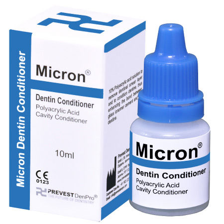 Zahnmedizinisches Material / Polyacrylsäure - Micron® - PREVEST DENPRO LIMITED - zur Dentalrestaurierung / flüssig