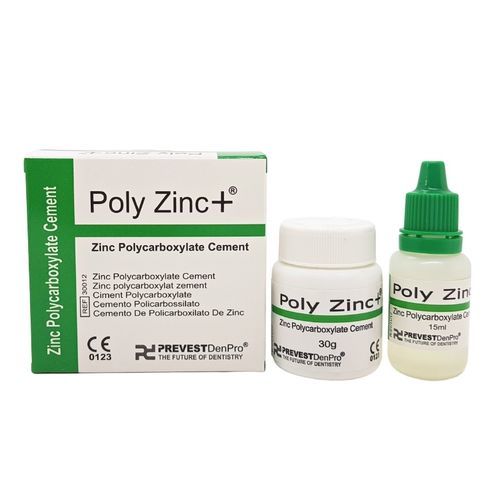 Dentalkleber zur Dentalrestaurierung - POLY ZINC + - PREVEST DENPRO LIMITED - für Wurzelfüllung / für kieferorthopädische Klammern / für Dentalkronen