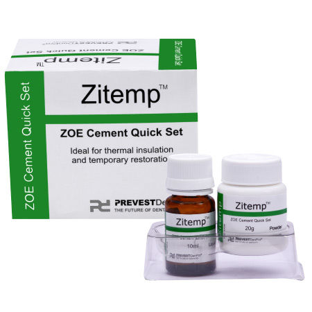 Dentalkleber für Zahnbrücken - ZITEMP - PREVEST DENPRO LIMITED - für Dentalkronen / zur Dentalrestaurierung / flüssig