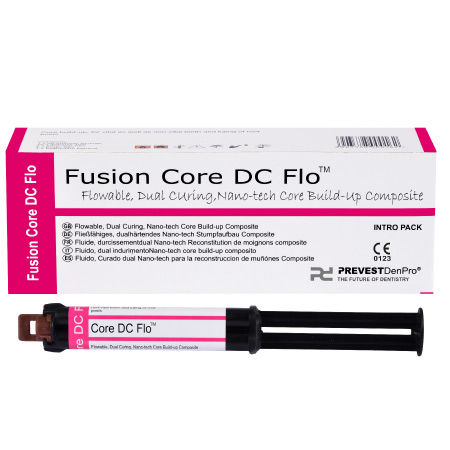 Zahnmedizinisches Material / Flüssigkomposit - Fusion Core DC Flo - PREVEST DENPRO LIMITED - zur Dentalrestaurierung / photopolymerisierbar / röntgendicht